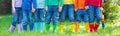 Kids in rain boots. Rubber boots for children. Royalty Free Stock Photo
