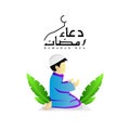 Kids ramadan prayer illustration design