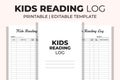 Kids Reading Log KDP Interior Royalty Free Stock Photo