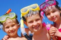 Kids ready for swimming Royalty Free Stock Photo
