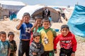 Kids in refugee camp