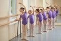 Kids rehearsing at ballet dance school.