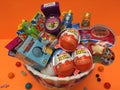 Kids retro toys and sweets