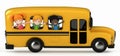 Kids Riding School Bus Royalty Free Stock Photo