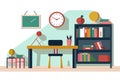 Kids room with educational study and learning environment Generative AI Illustration Royalty Free Stock Photo