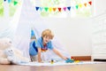 Kids room with teepee tent. Child bedroom Royalty Free Stock Photo