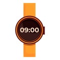 Kids round smartwatch icon, cartoon style