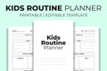 Kids Routine Planner KDP Interior