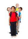 Kids in a row Royalty Free Stock Photo