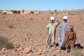 Kids in the moroccan sahara desert Royalty Free Stock Photo