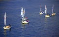 Kids sailing boats Royalty Free Stock Photo