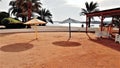 Kids sand playground in egyptian hotel