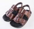 kids sandals isolated on the background Royalty Free Stock Photo