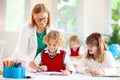 Kids in school. Children in class Royalty Free Stock Photo