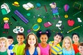 Kids School Education Toys Stuff Young Concept Royalty Free Stock Photo