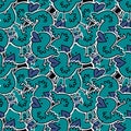 Kids seamless stickers ducks pattern for wallpaper and fabrics and textiles and packaging and gifts and cards and linens