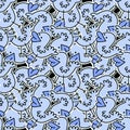 Kids seamless stickers ducks pattern for wallpaper and fabrics and textiles and packaging and gifts and cards and linens