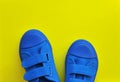 Shoes on a colofrul background Royalty Free Stock Photo