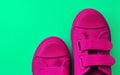 Shoes on a colofrul background Royalty Free Stock Photo