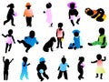 Kids silhouettes