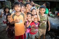 Kids in a slum In jakarta Royalty Free Stock Photo