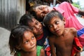 Kids with smiling in Mabul Island