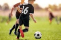 Kids in Soccer Club. Sports Summer Training Camp for School Children