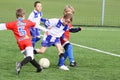 Kids soccer match Royalty Free Stock Photo