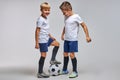 kids soccer team on training Royalty Free Stock Photo