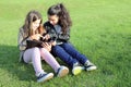 Kids on Social Networks Royalty Free Stock Photo