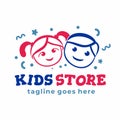 Kids Store Logo Design, Child fashion Logo