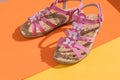 Kids summer sandals. baby shoes, girl pink fashion footwear, leather sandal ,moccasins.leather white baby girl summer