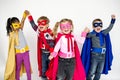 Kids Superhero Playing Around Concept Royalty Free Stock Photo