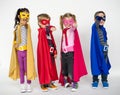 Kids Superhero Portrait Occupation Concept Royalty Free Stock Photo
