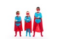 Kids superheroes. Royalty Free Stock Photo