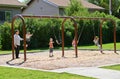 Kids on swings