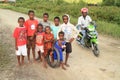 Kids and teens posing in Sorong