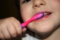 Kids teeths - closeup look Royalty Free Stock Photo