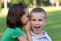 Kids Telling Secrets Royalty Free Stock Photo