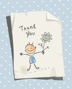 Kids thank you for help, love card