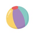 Kids toy, beach ball rubber object icon design Royalty Free Stock Photo