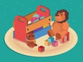 kids toys box Royalty Free Stock Photo