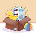 kids toys box Royalty Free Stock Photo