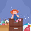 kids toys with drawer Royalty Free Stock Photo