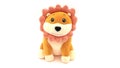 Kids toys lion isolated on white background Royalty Free Stock Photo