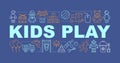 Kids toys word concepts banner