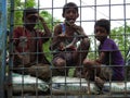 Kids waiting for food