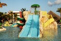 Kids water park with water slides in Dominican Republic, Punta C