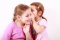 Kids whispering Royalty Free Stock Photo