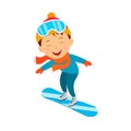 Kids winter activity Royalty Free Stock Photo